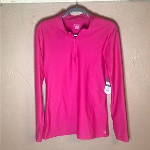 Neon Pink 3/4 Zip Jacket